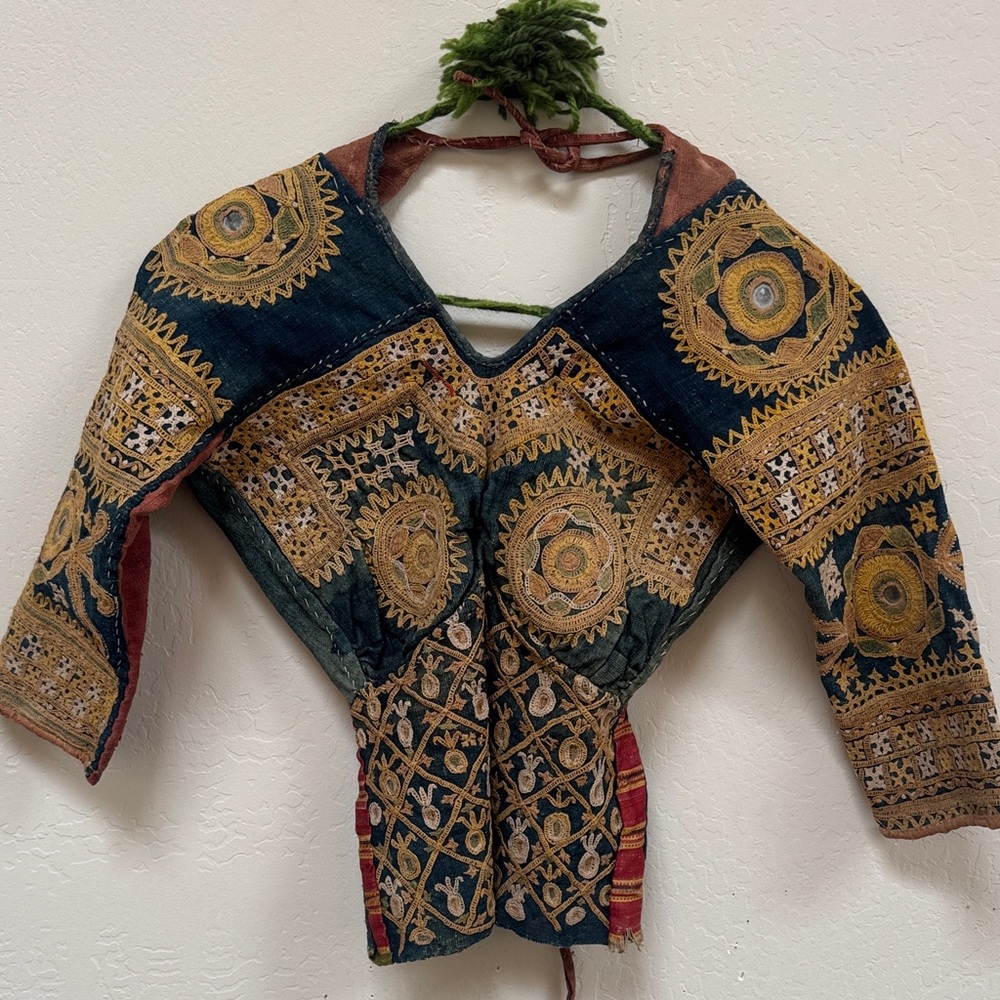 Embroidered Antique Indian Art Piece